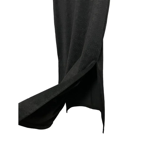 SANDRO Magda cut-out Satin Midi Black Dress NWT - Picture 11 of 11